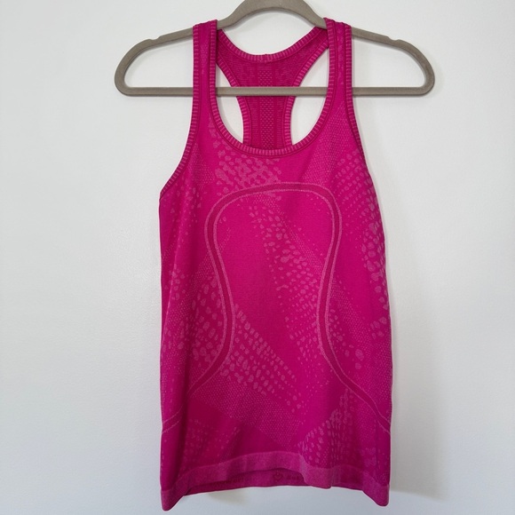 Bundle of 2 Lululemon Swiftly Tech Racerback Tank Top Pink Green Shirt Sz 6 - Picture 5 of 16